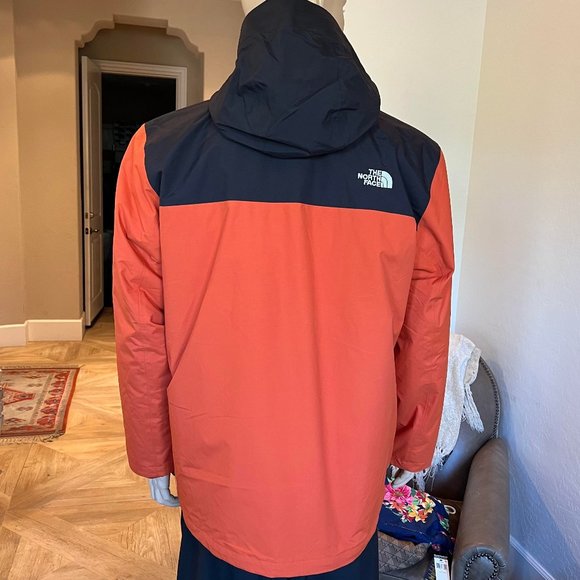 The North Face Lone Peak TriClimate 3 in 1 Jacket size 2XL $260 Orange Black - Picture 5 of 16